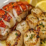 Garlic Butter Lobster & Scallops