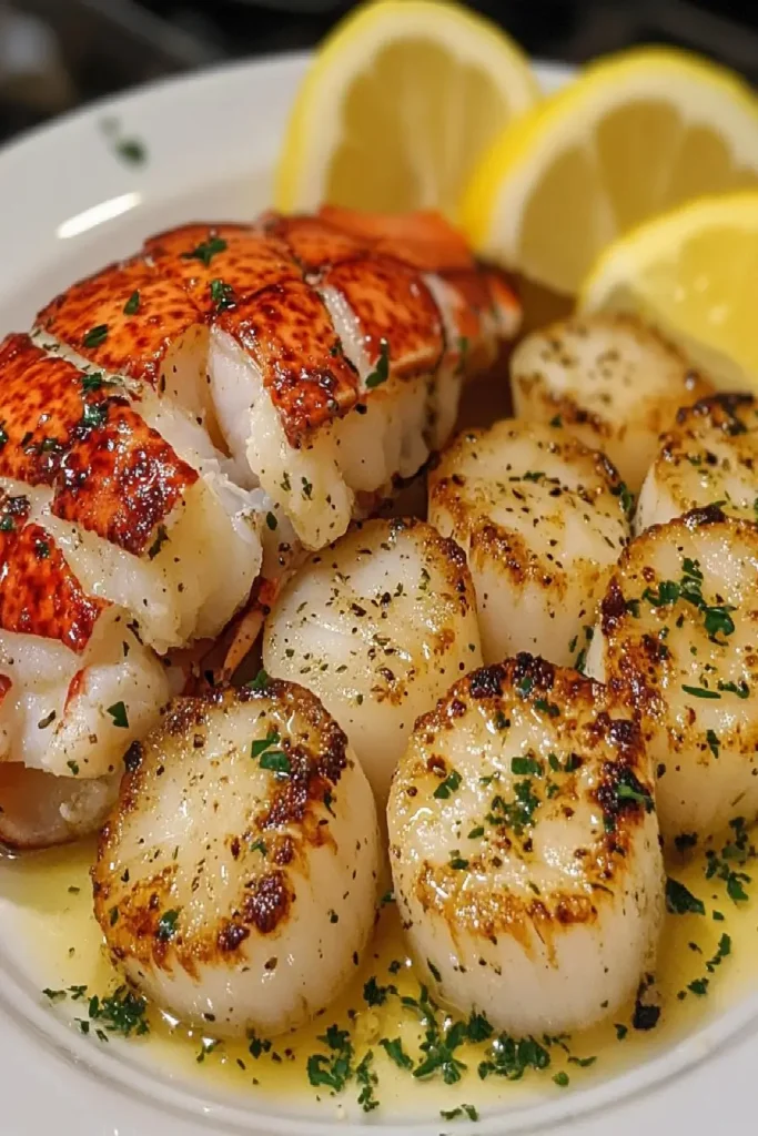 Garlic Butter Lobster & Scallops